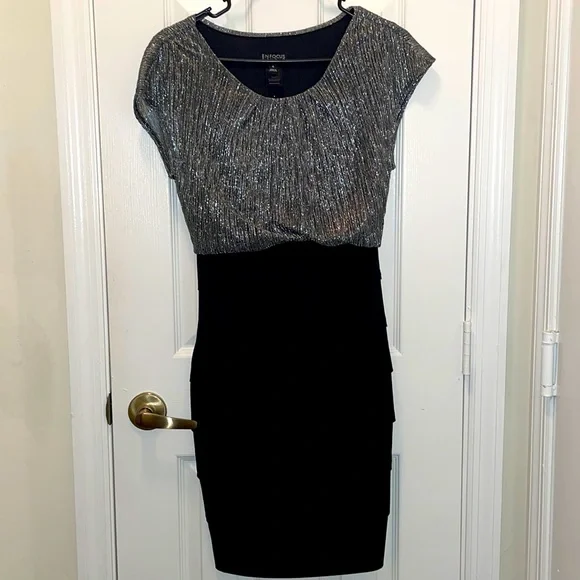 Enfocus Studios Silver/Black Dress Enfocus Studios Silver/Black Dress